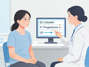 E2、孕酮（P）、LH 同时异常，医生如何判断是否继续这个周期？ - 安维纳ANVINO